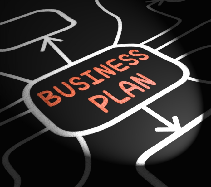 8881020-business-plan-arrows-means-goals-and-strategies-for-company